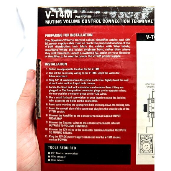 Jobsite Model V-T4M Muting Volume Control Connection Terminal Parallel Signal - Picture 5 of 6